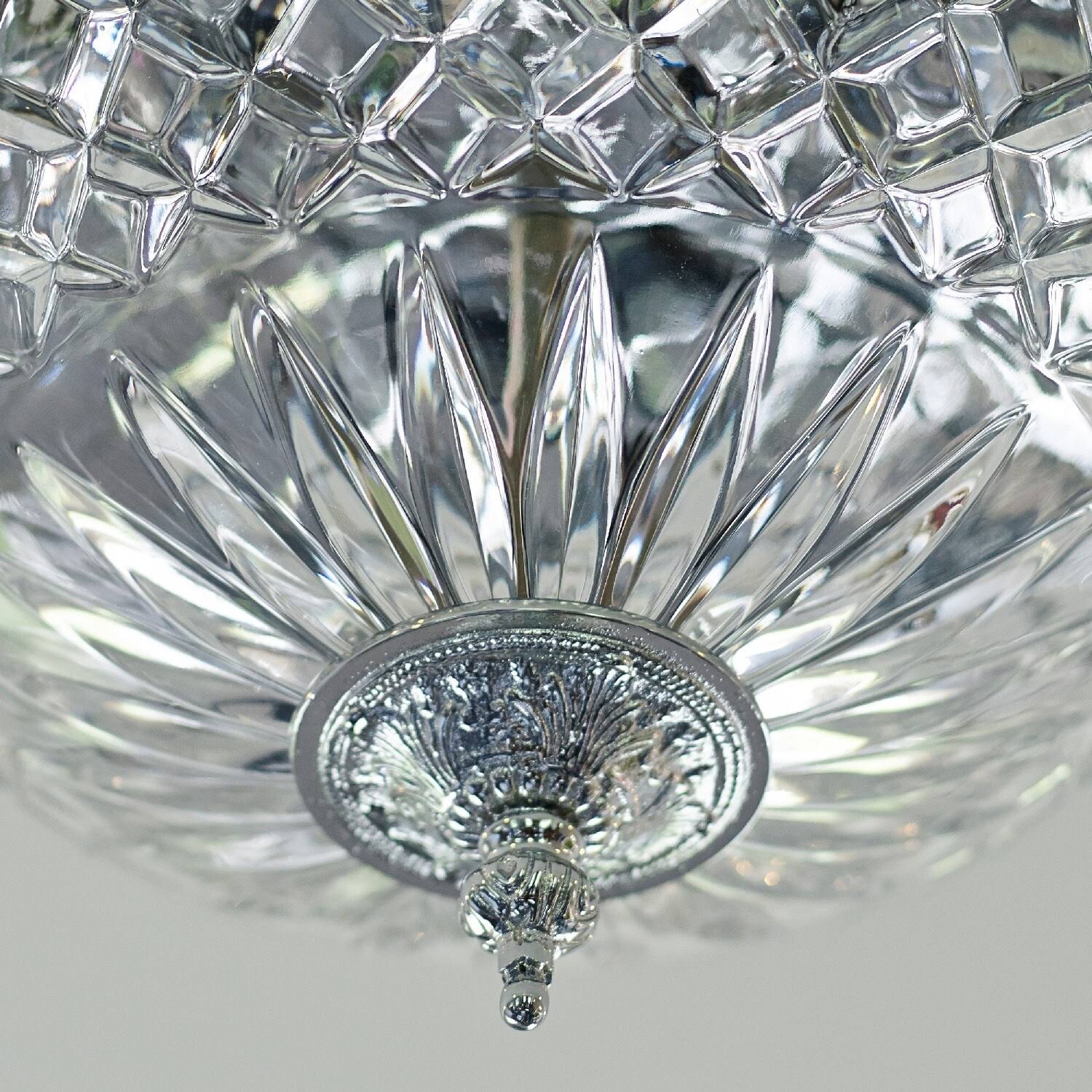Polished Chrome 2 Light Ceiling Mount B34830