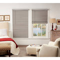 Cordless Faux Wood Blind in Grey T6949