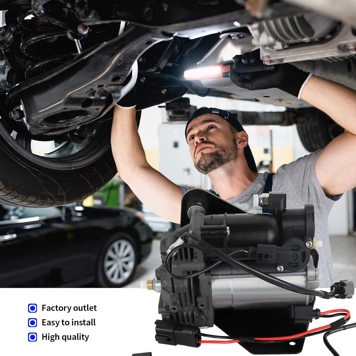 Air Suspension Compressor Pump Replacement H12542