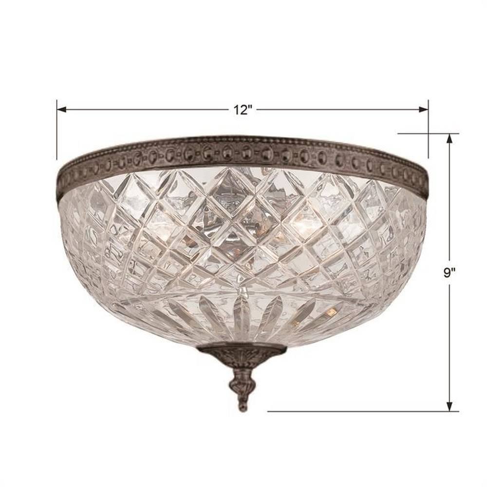 Polished Chrome 2 Light Ceiling Mount B34830
