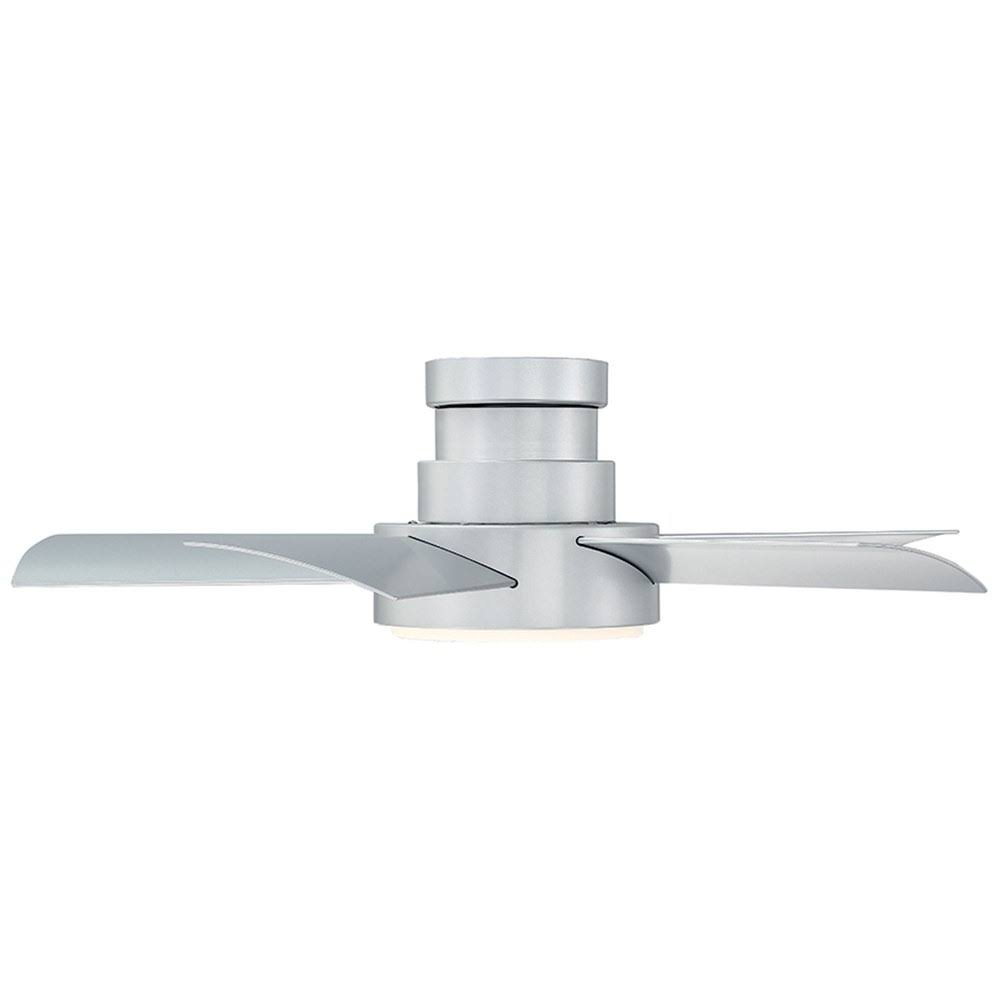 Matte White Flush Mount Ceiling Fan E136673
