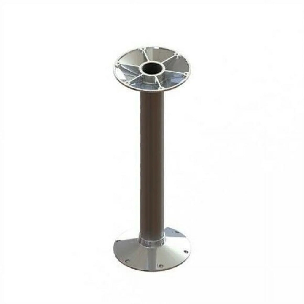 Dual Tapered Satin Aluminum Table Column, 28"L I426751