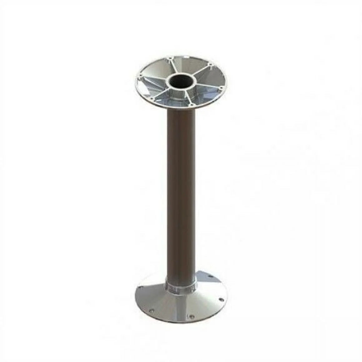 Dual Tapered Satin Aluminum Table Column, 28"L I426751