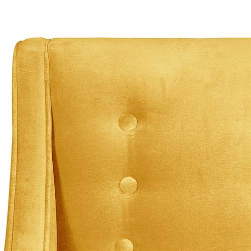 Velvet Canary Kids Chair with Buttons D288707