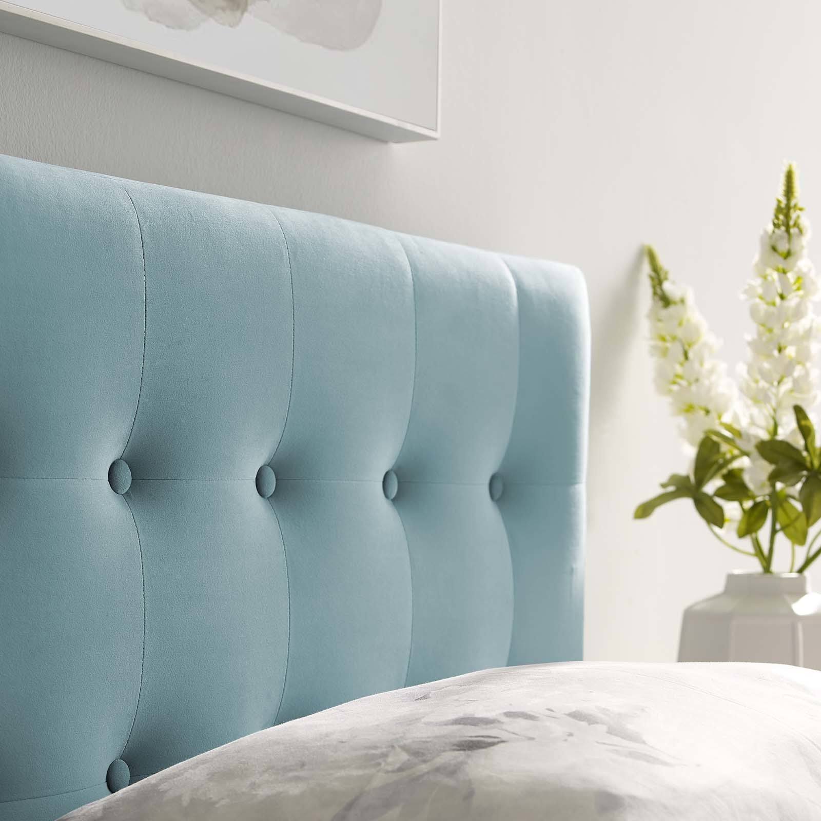 Pink Twin Tufted Velvet Headboard R869