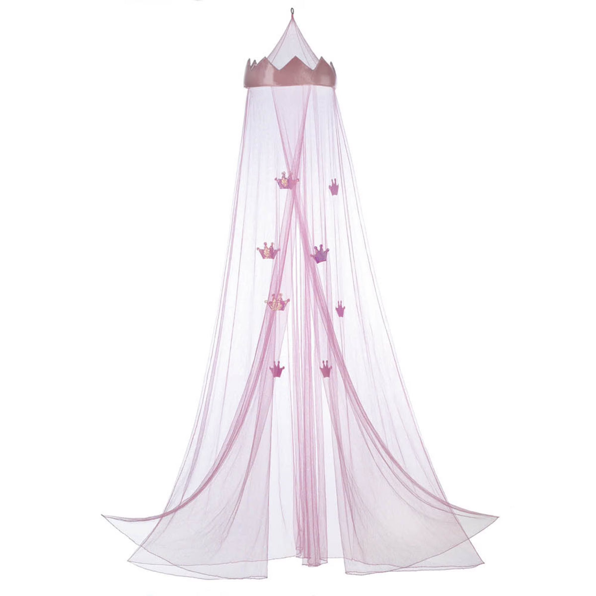Pink Princess Bed Canopy with Crown E471947