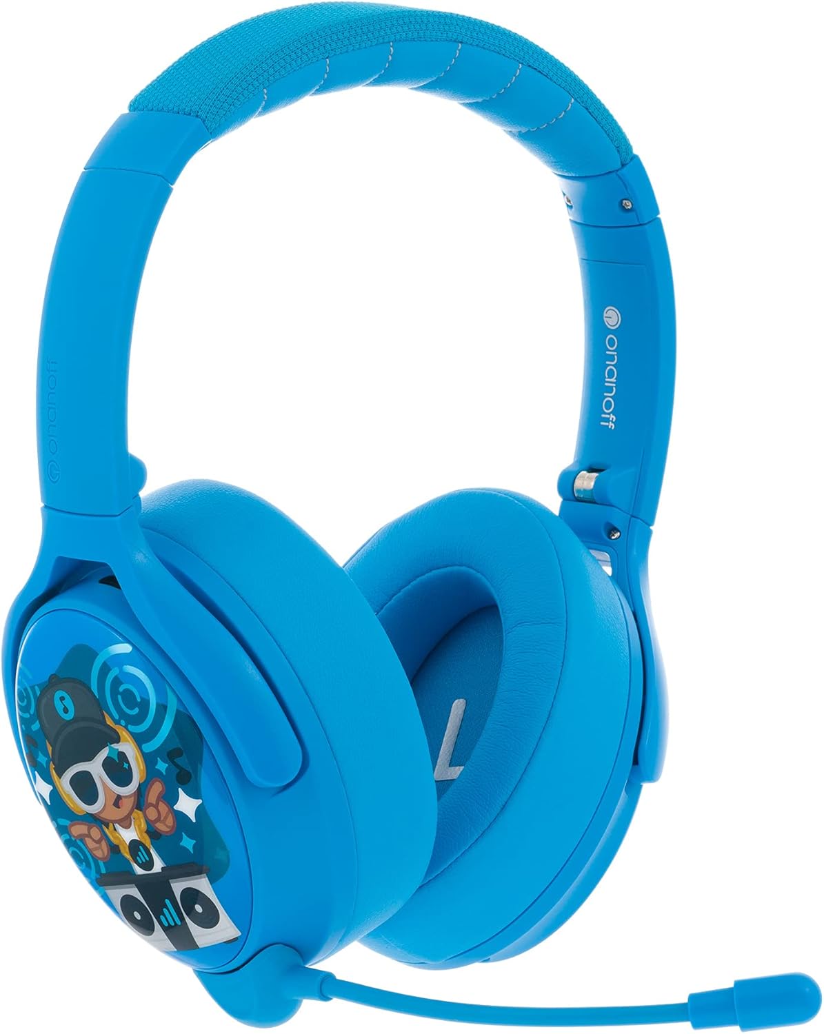 Snow White Over-Ear Bluetooth Headphones with Detachable Boom Microphone V711