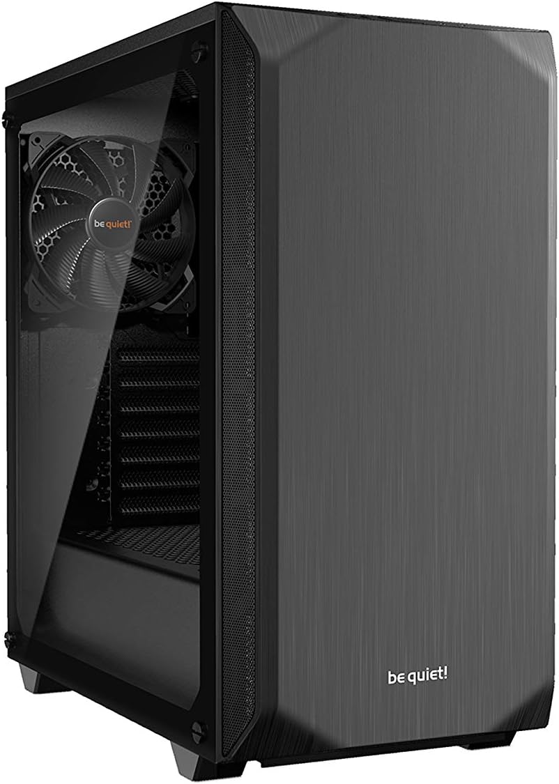 White Mid Tower ATX case with ARGB and tempered glass window A178