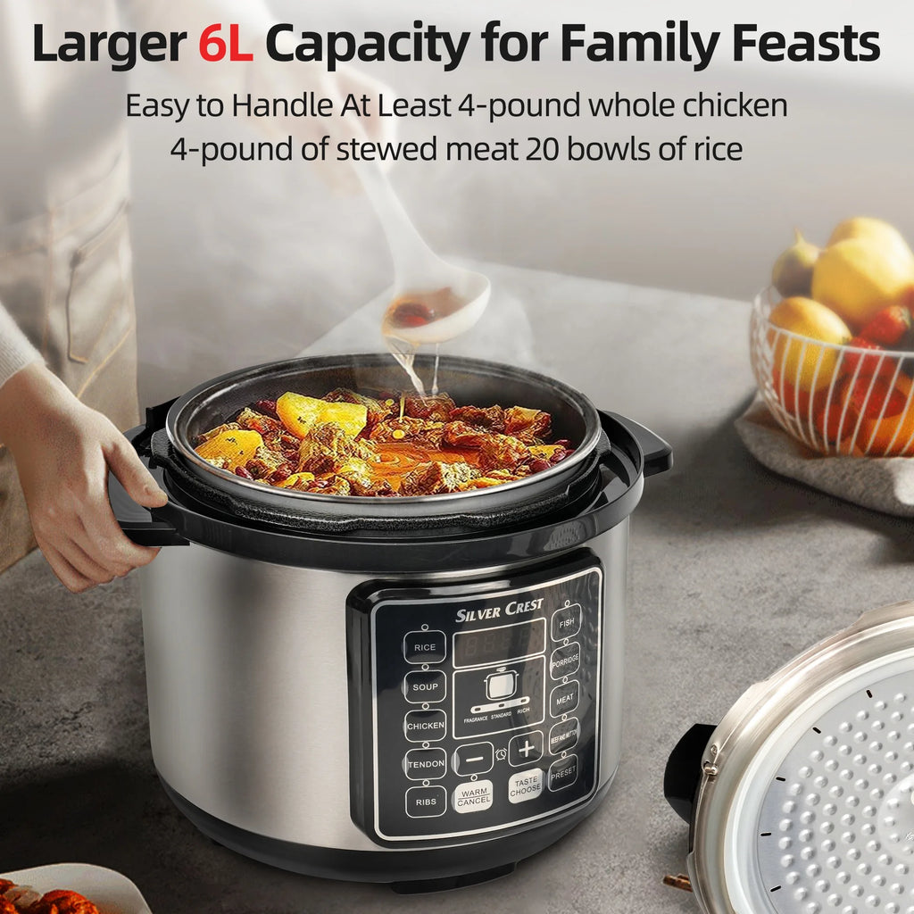 10-in-1 Stainless Steel Electric Pressure Cooker K802076