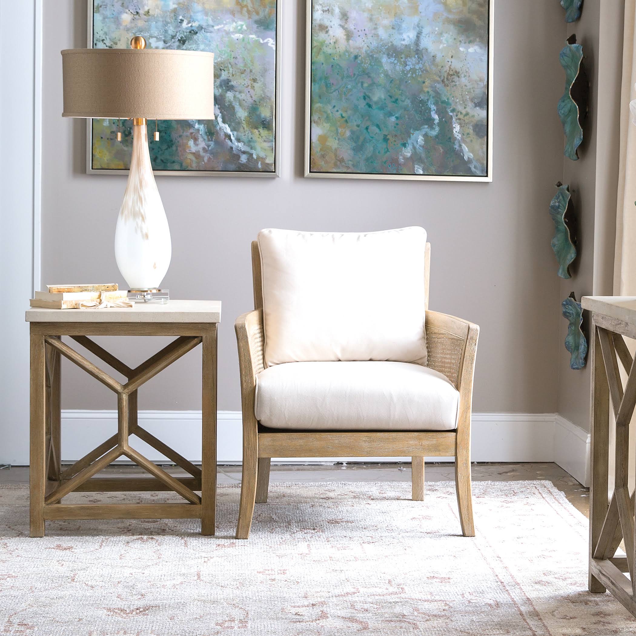Stone End Table V8311