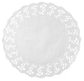 White 14 in. Round Cake Lace Doilies O44402