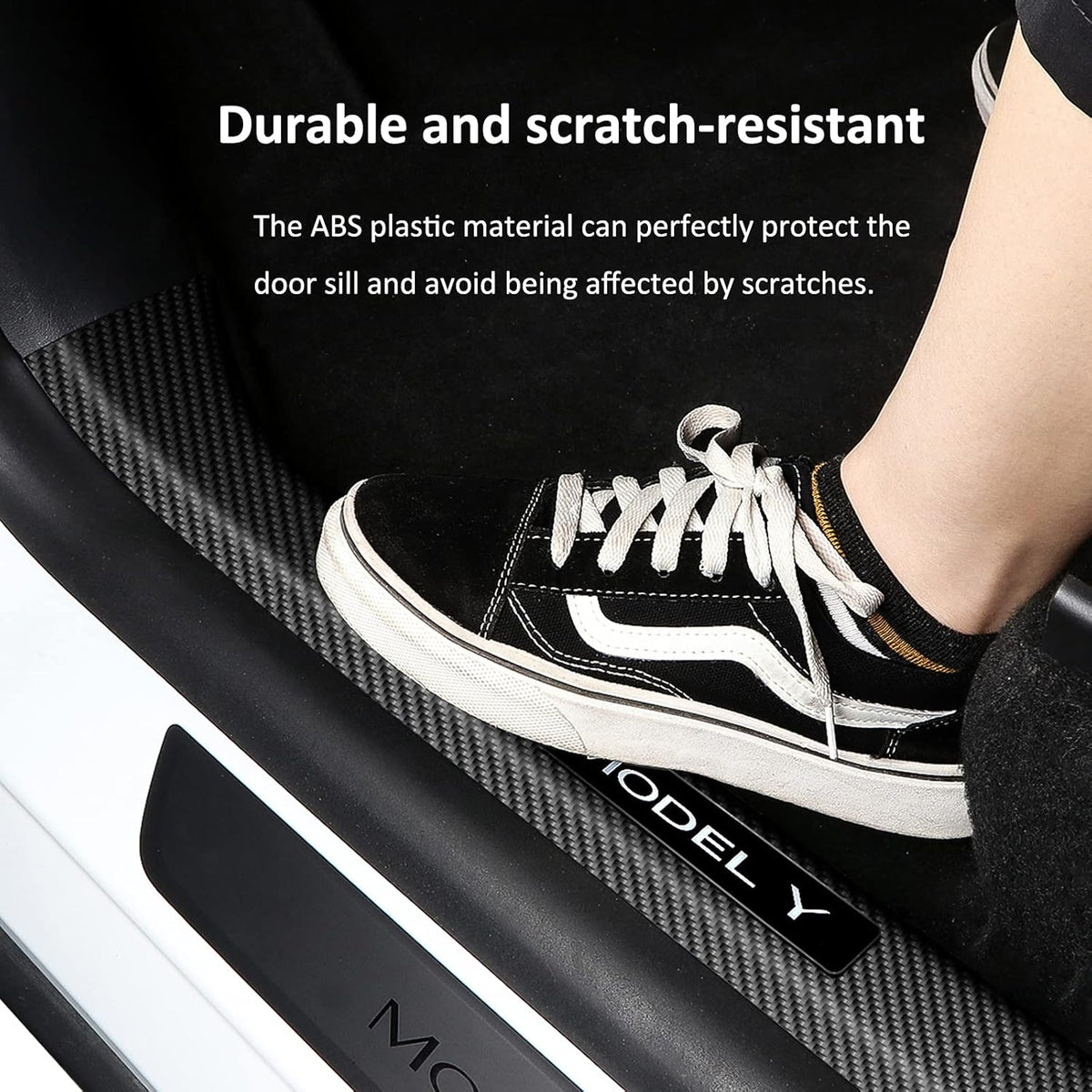 Carbon Fiber ABS Door Sill Protector (4 Pcs) A1539