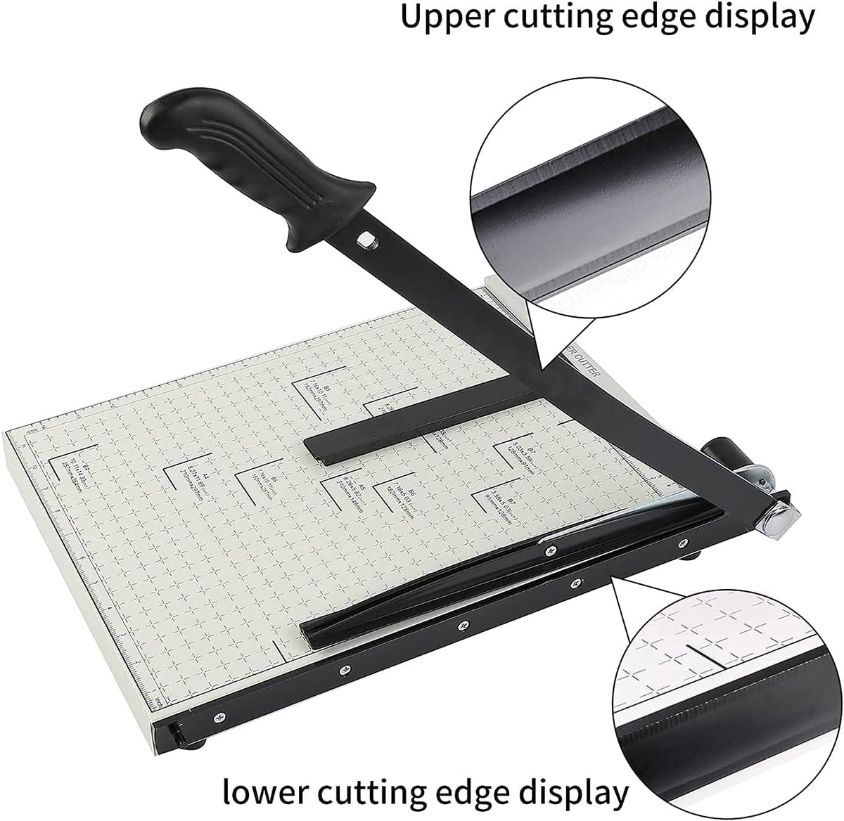 Guillotine Paper Trimmer 15” Cutting Length with Safety Blade Lock F134