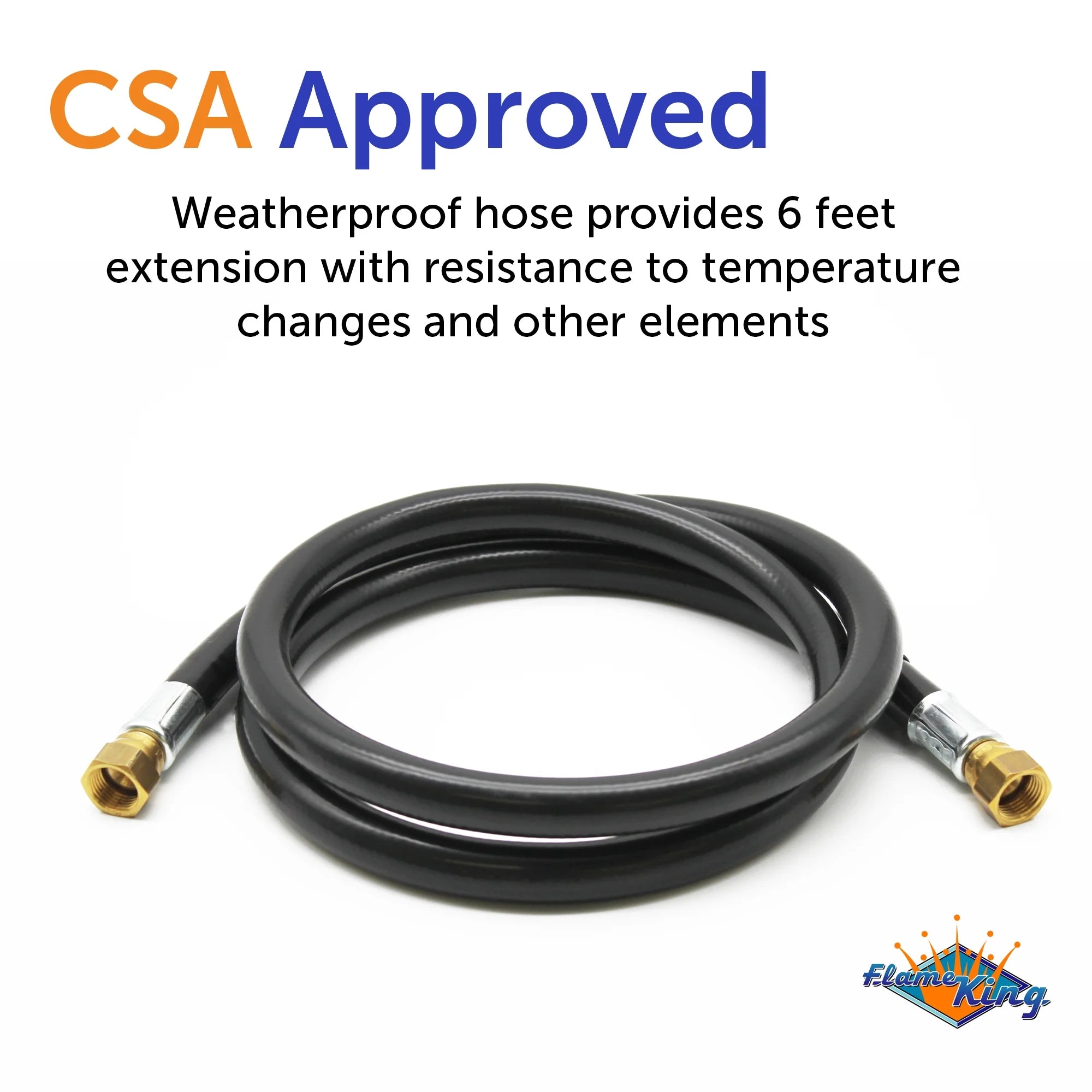 72 Inch 3/8 Inch ID Rubber RV Slide Out Hose Assembly O961