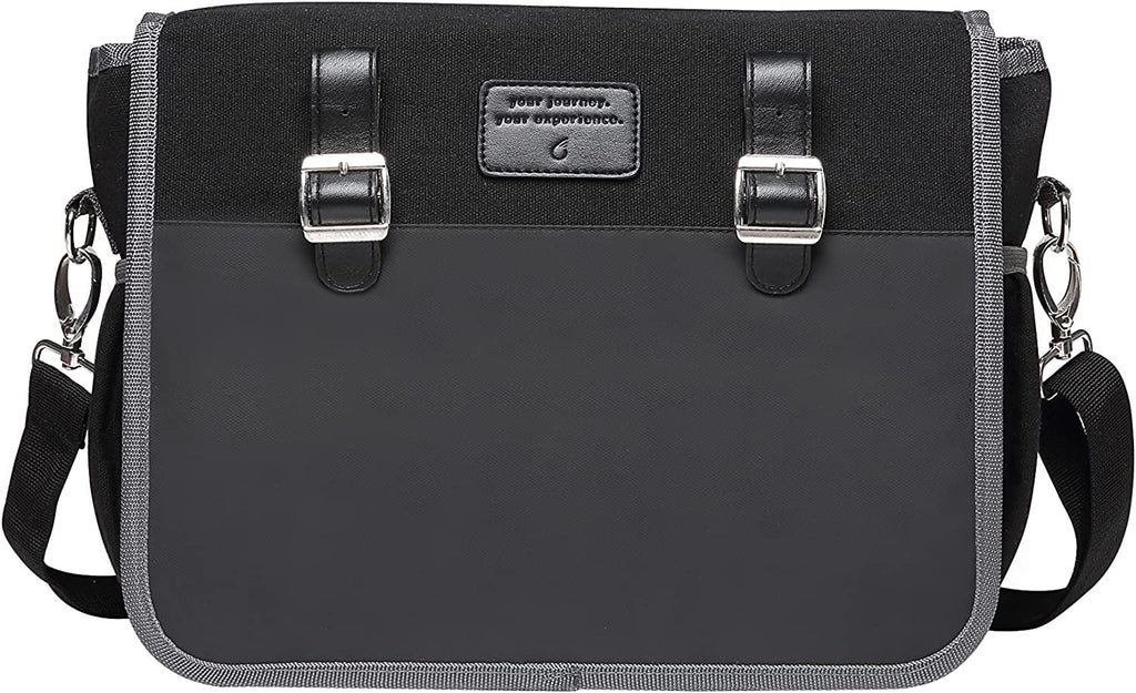 Black Waterproof Bicycle Pannier Bag with Shoulder Strap U53078