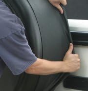 Rigid Tire Cover with Fabric Vinyl Band I78304