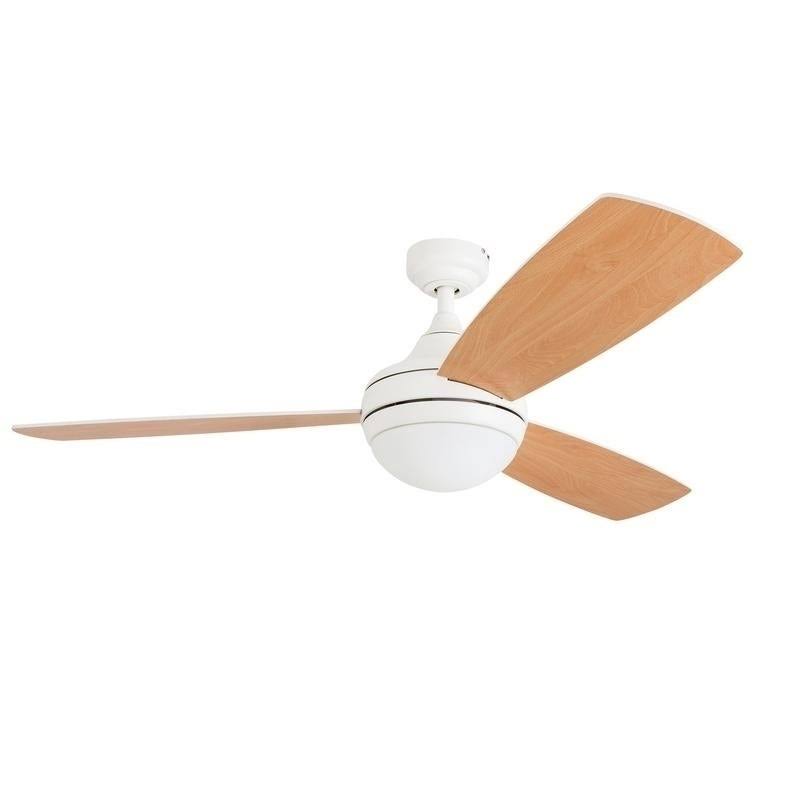 White LED Ceiling Fan with Remote X51727
