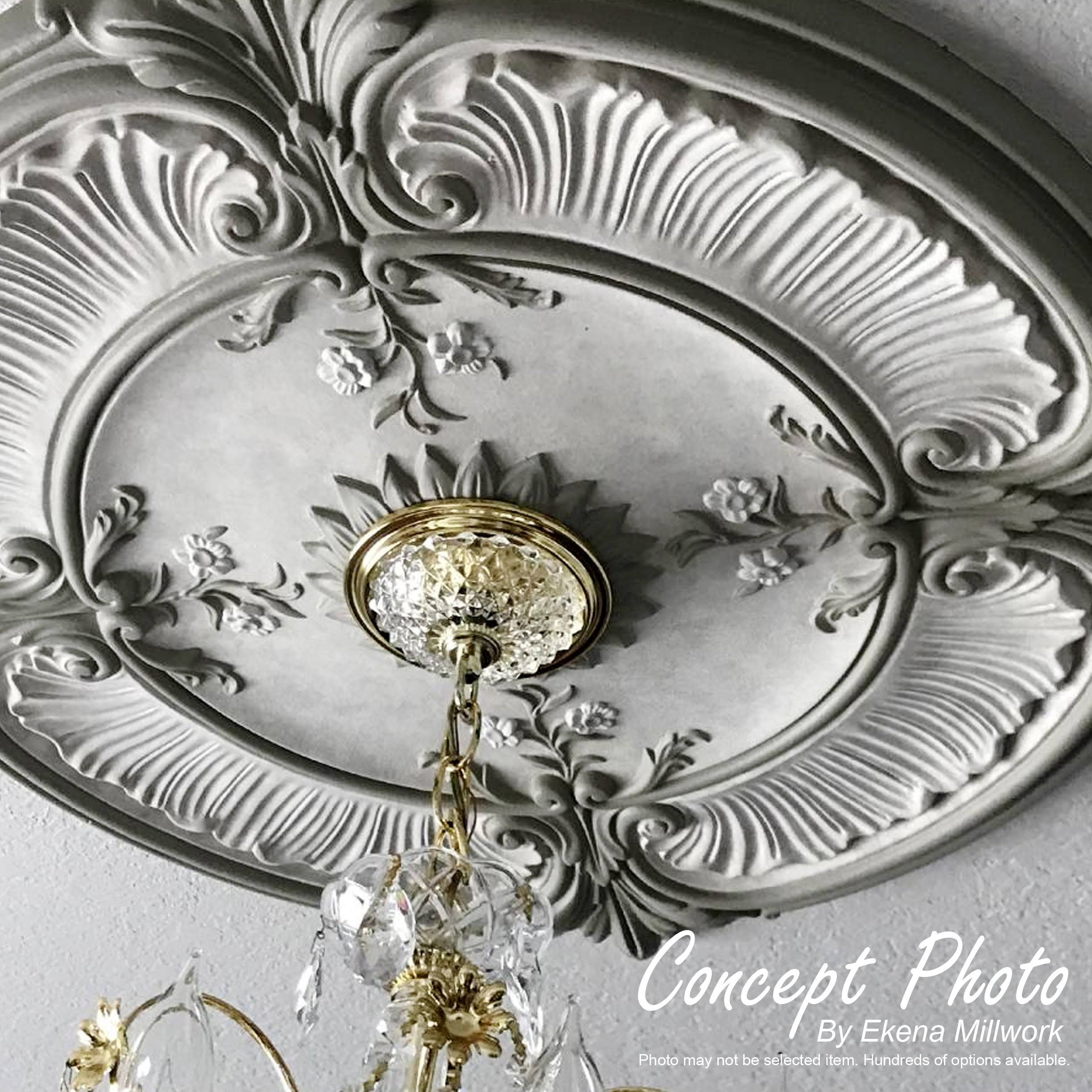 Rose and Ribbon Ceiling Medallion C8334