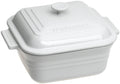 White 3-Quart Square Casserole with Lid V5870