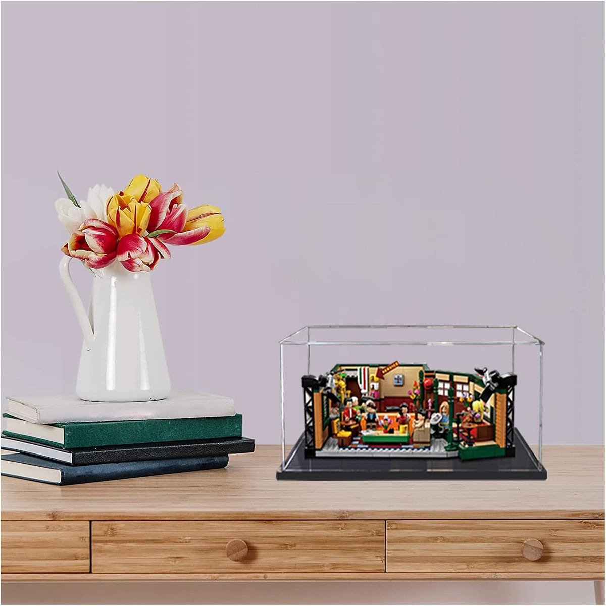 Clear Acrylic Dustproof Display Case Pack of 2 R76762