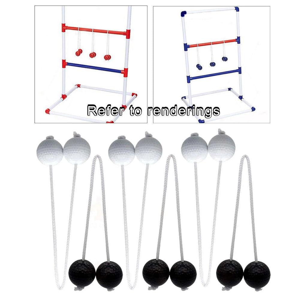 Ladder Toss Game with Golf Balls, Black and White K74626
