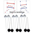 Ladder Toss Game with Golf Balls, Black and White K74626