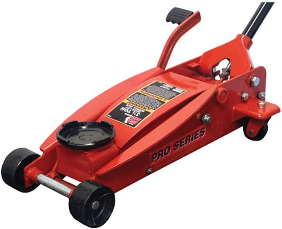 Red Hydraulic Floor Jack with Foot Pedal Y6244