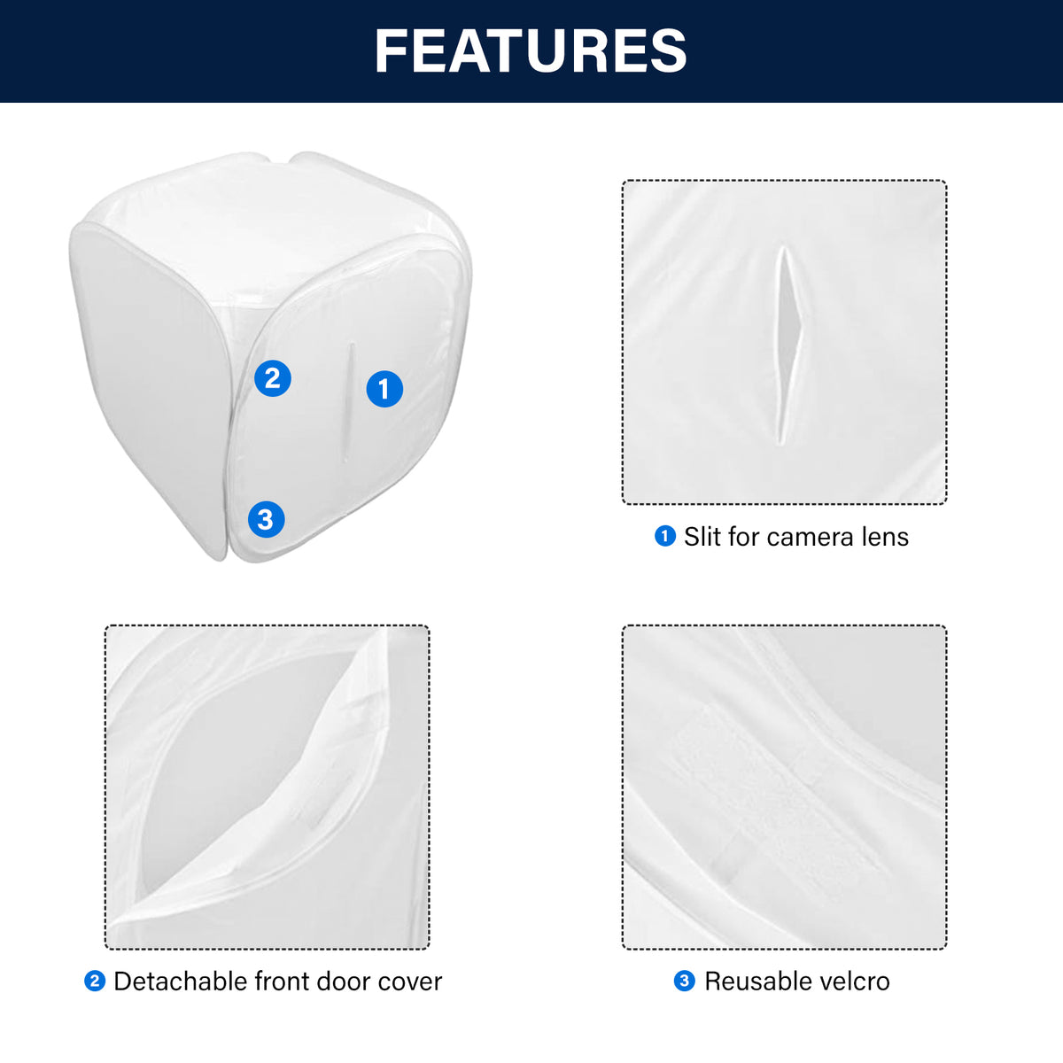 24" Folding Photo Light Box with LED Lighting Kit and Tripod D91291