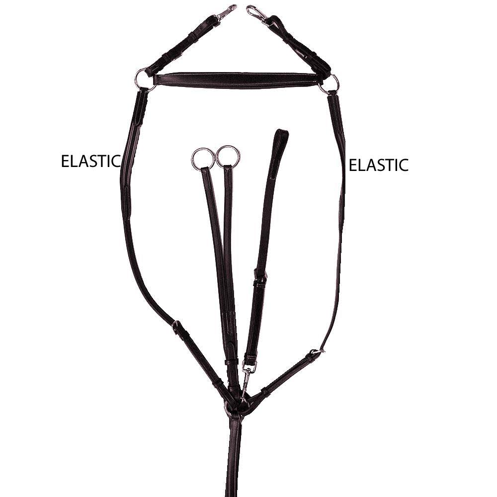 Elastic Side Breastplate with 2 Attachments L995