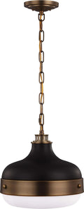 Farmhouse Pendant Lighting, Brass, 2-Light V824236