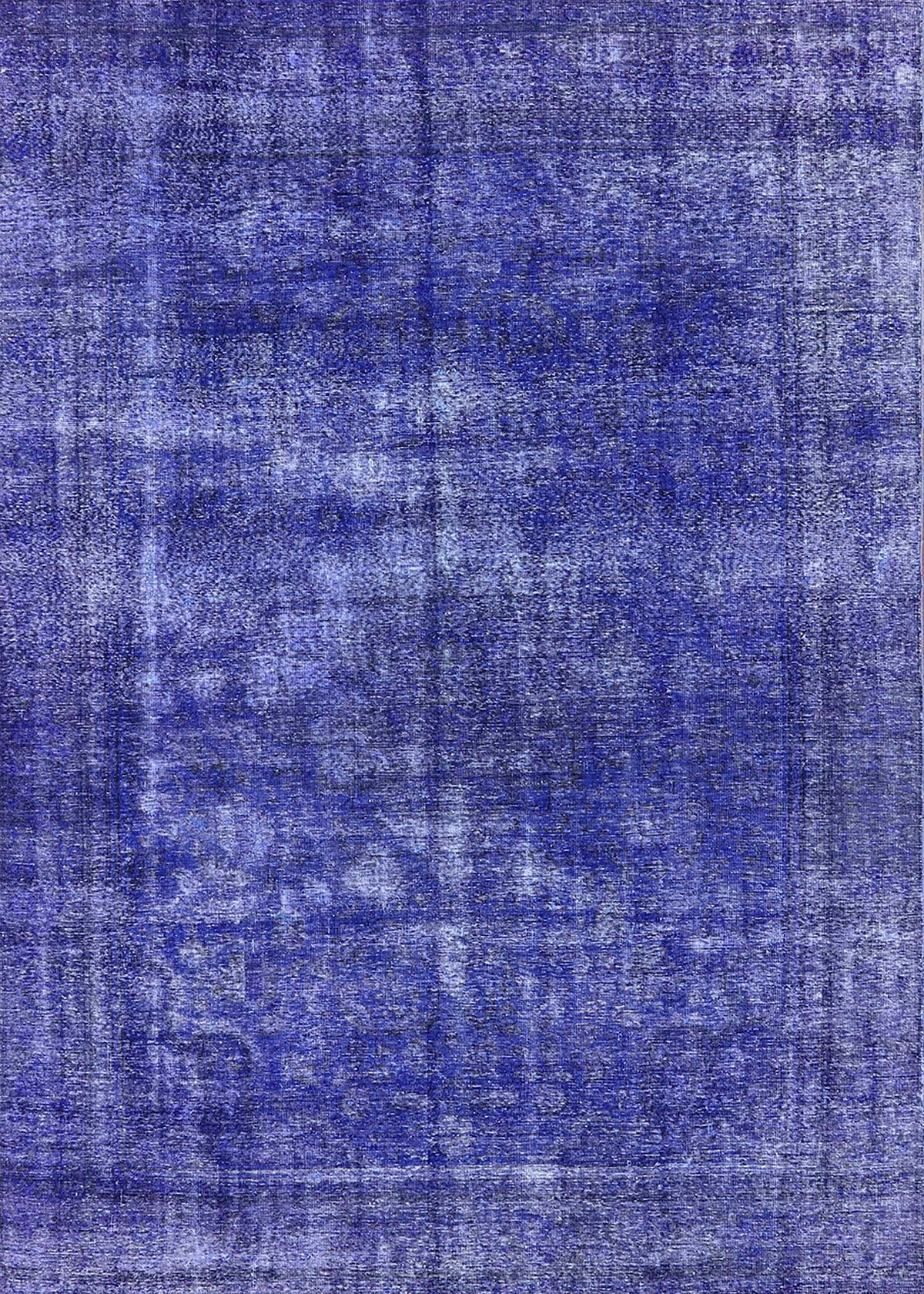 Blue Oriental Rectangle Area Rug A268