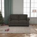 Grey 2 Seater Sofa with Solid Wood Frame P585
