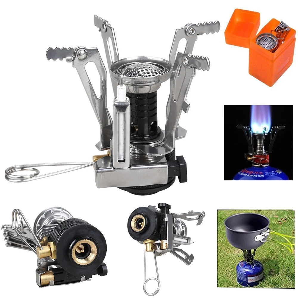 Camping Cookware Set with Cooking Pots Pans Tank Bracket M3000