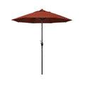 7.5 ft Bronze Aluminum Market Patio Umbrella in Terracotta Sunbrella O818