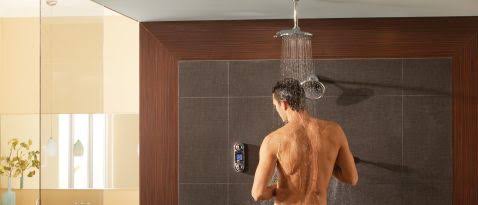Chrome Vertical Spa Digital Control L778