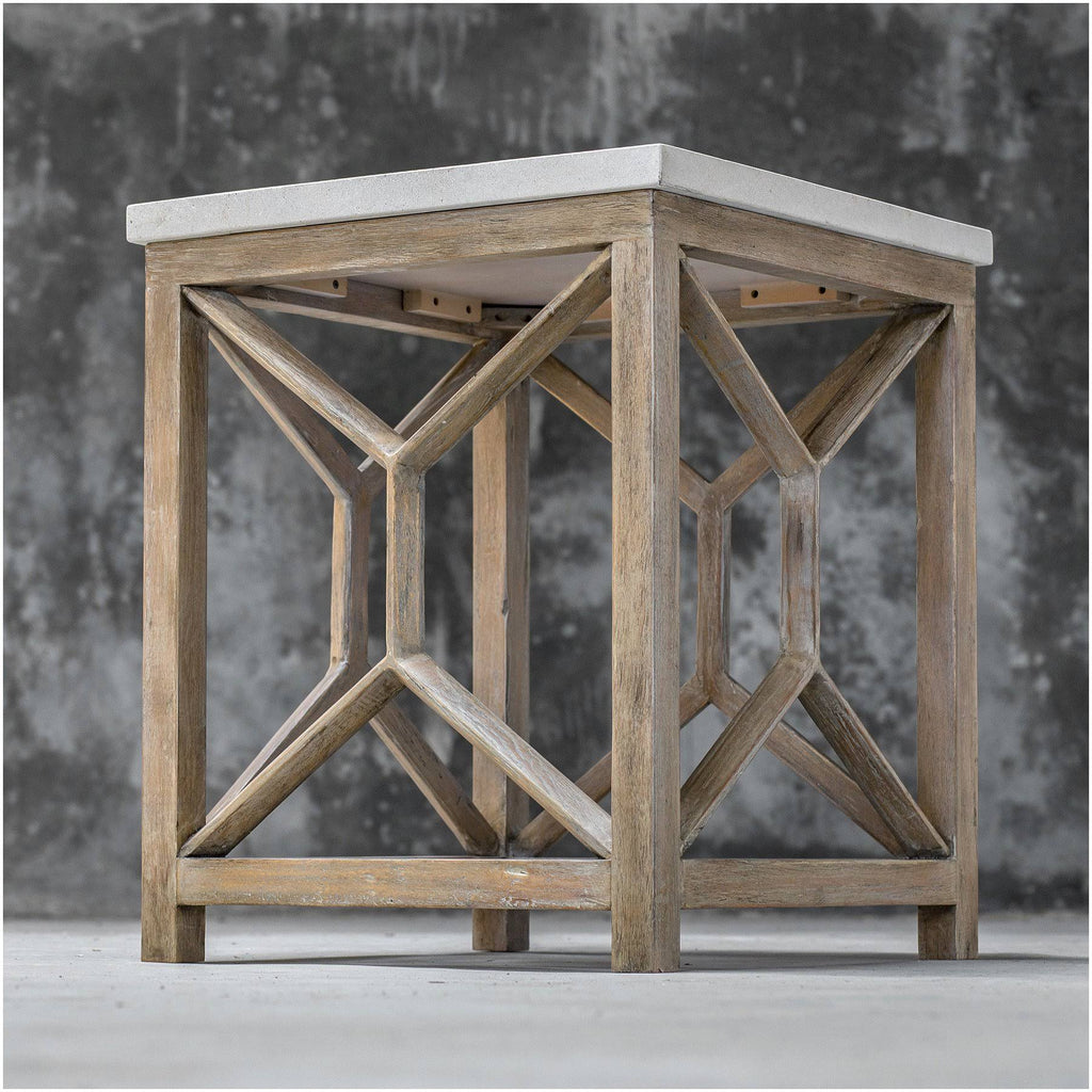 Stone End Table V8311
