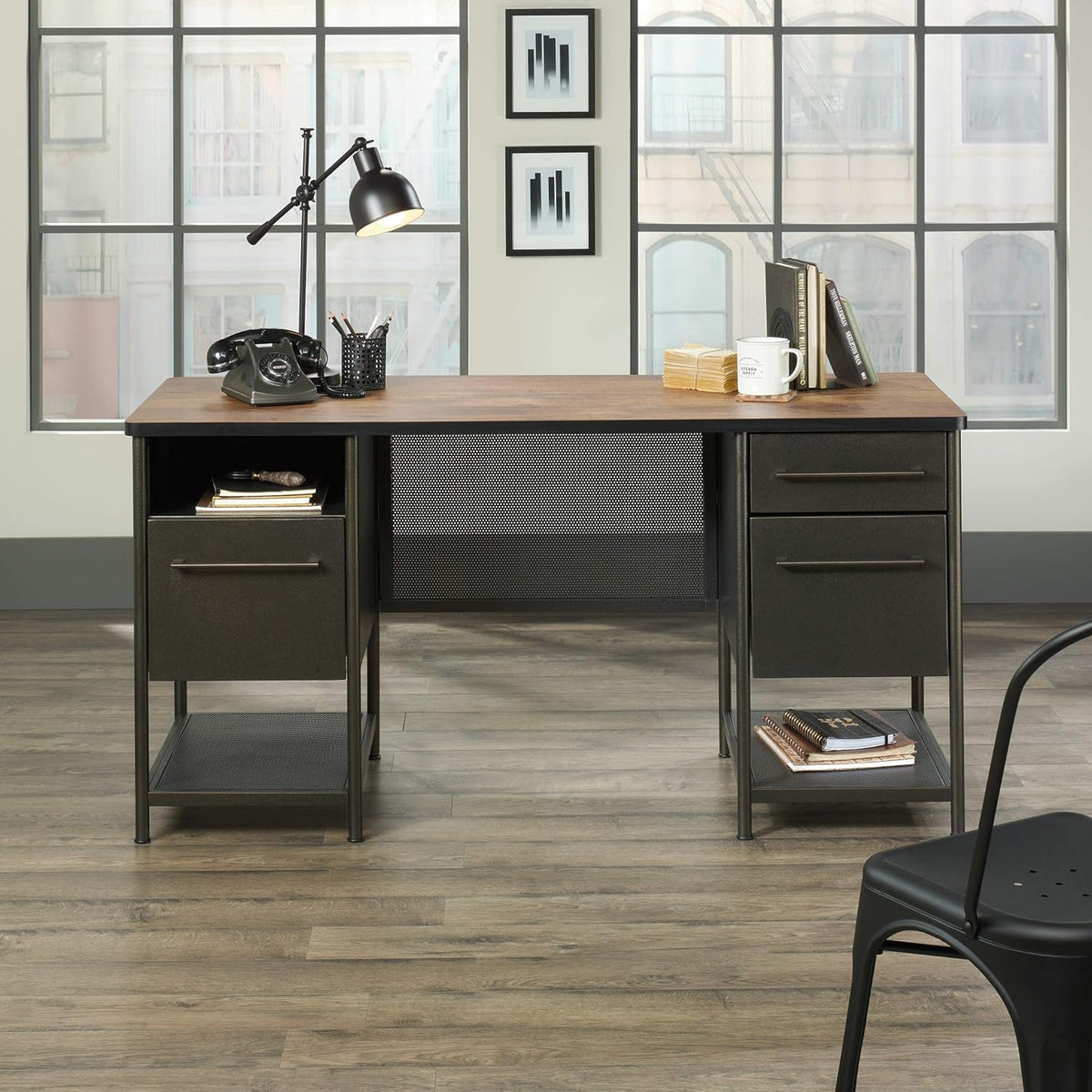 Black Executive Desk K5250
