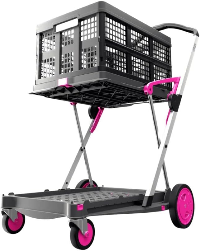 Collapsible Cart with Storage Crate (Black) O7784
