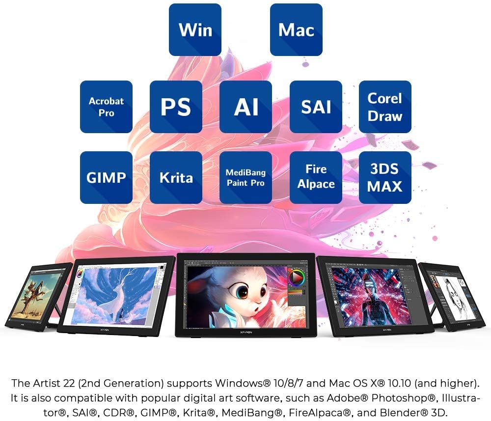 21.5 Inch Graphics Tablet with Screen F1264