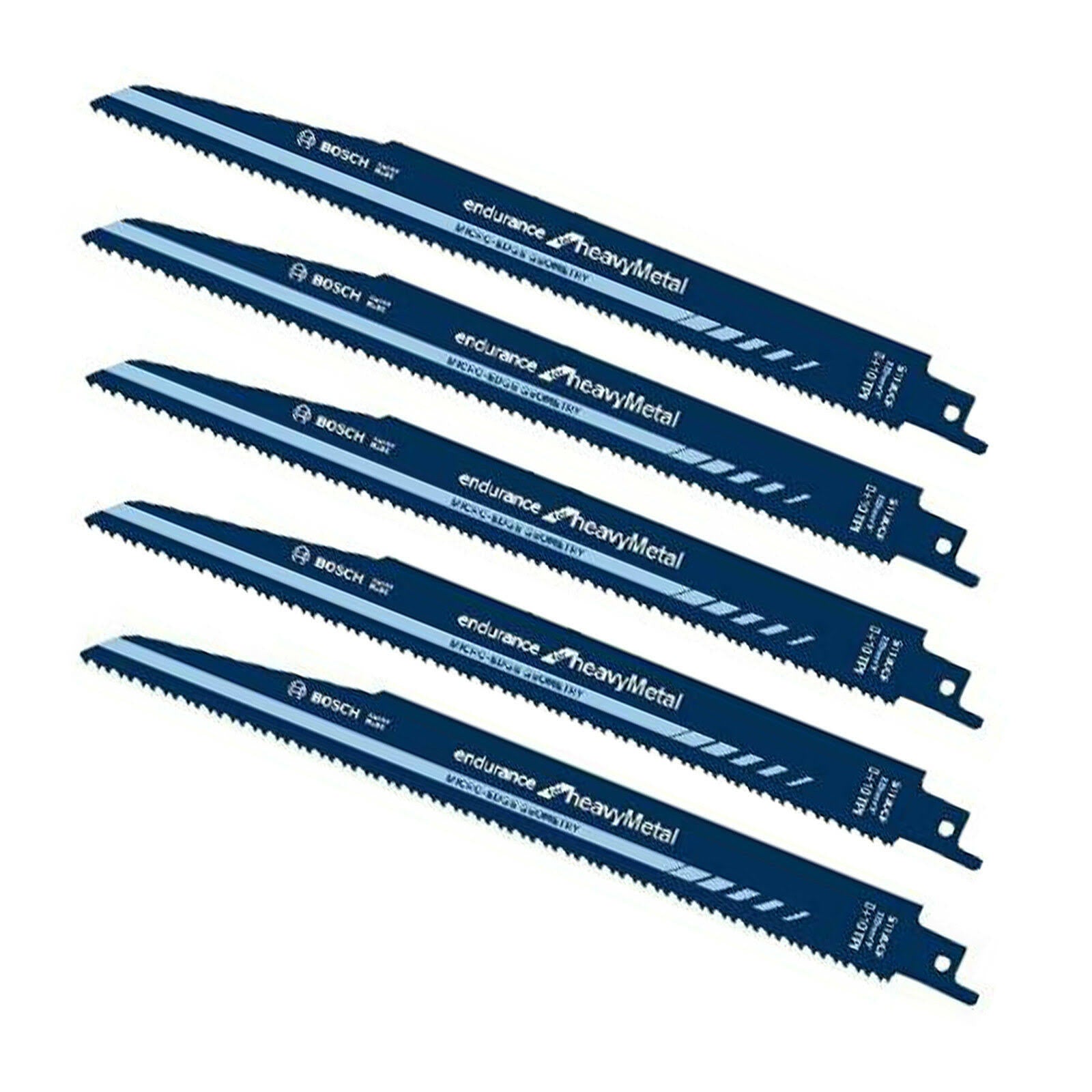 Bosch 5pcs 225mm Reciprocating Saw Blades for Heavy Metal Cutting R4333
