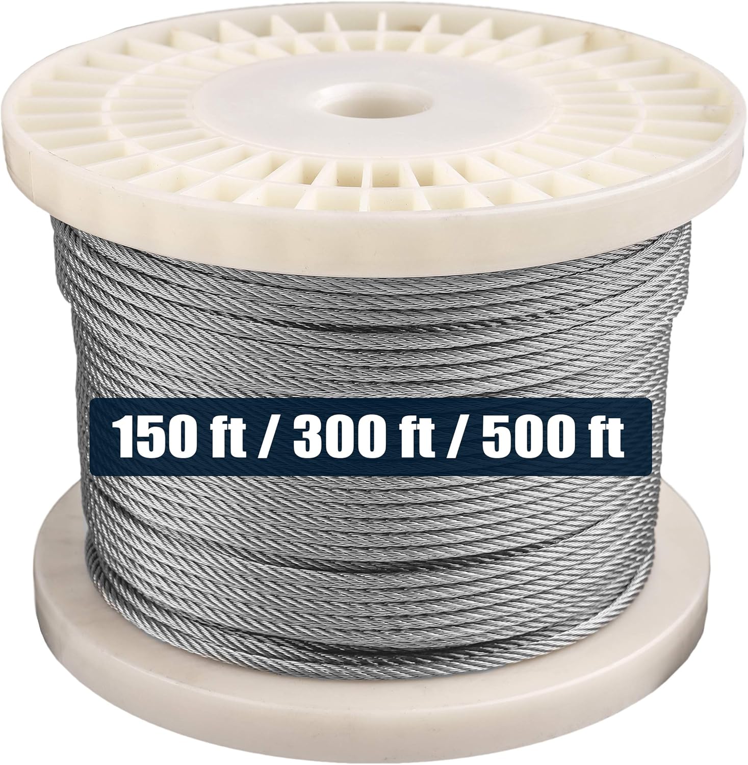 300 Feet 1/8 316 Stainless Steel Wire Rope Aircraft Cable 7x7 U731
