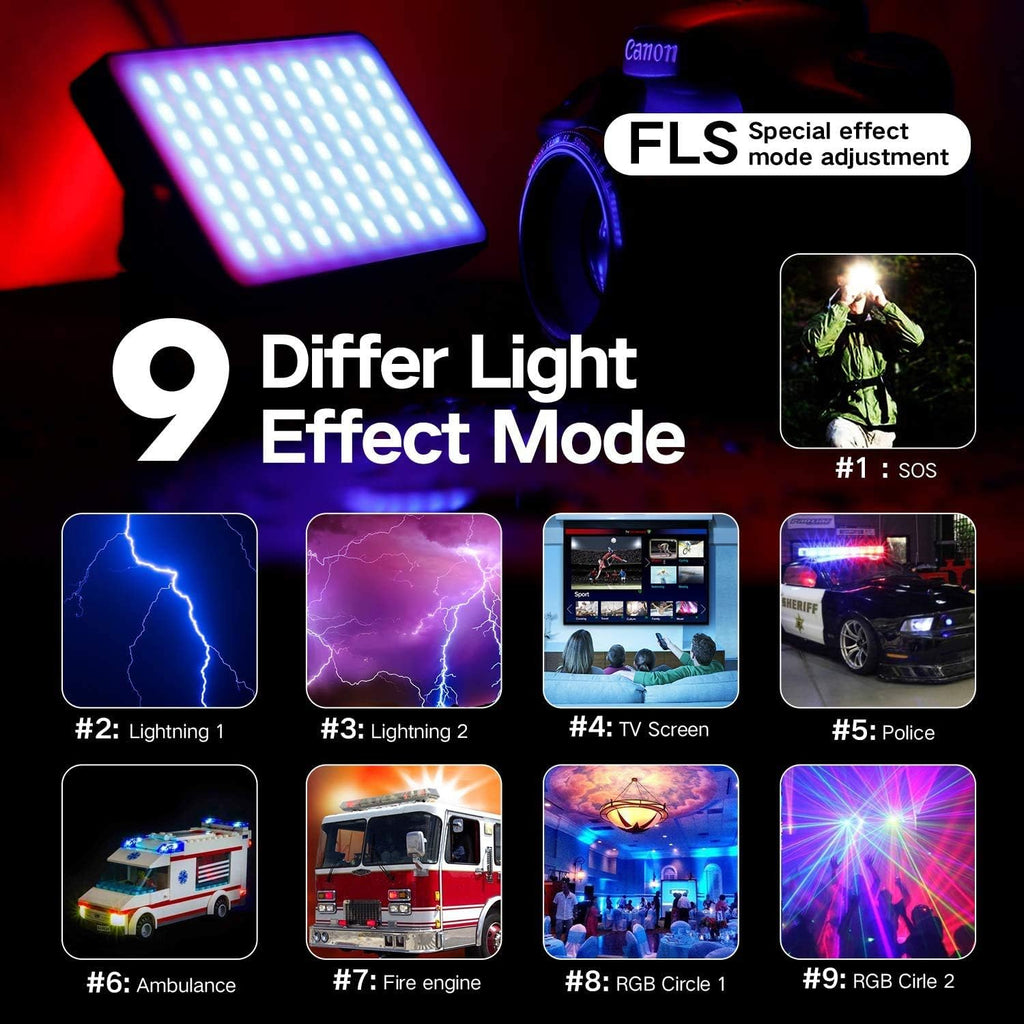 RGB Camera Light with Aluminum Alloy Body K834705
