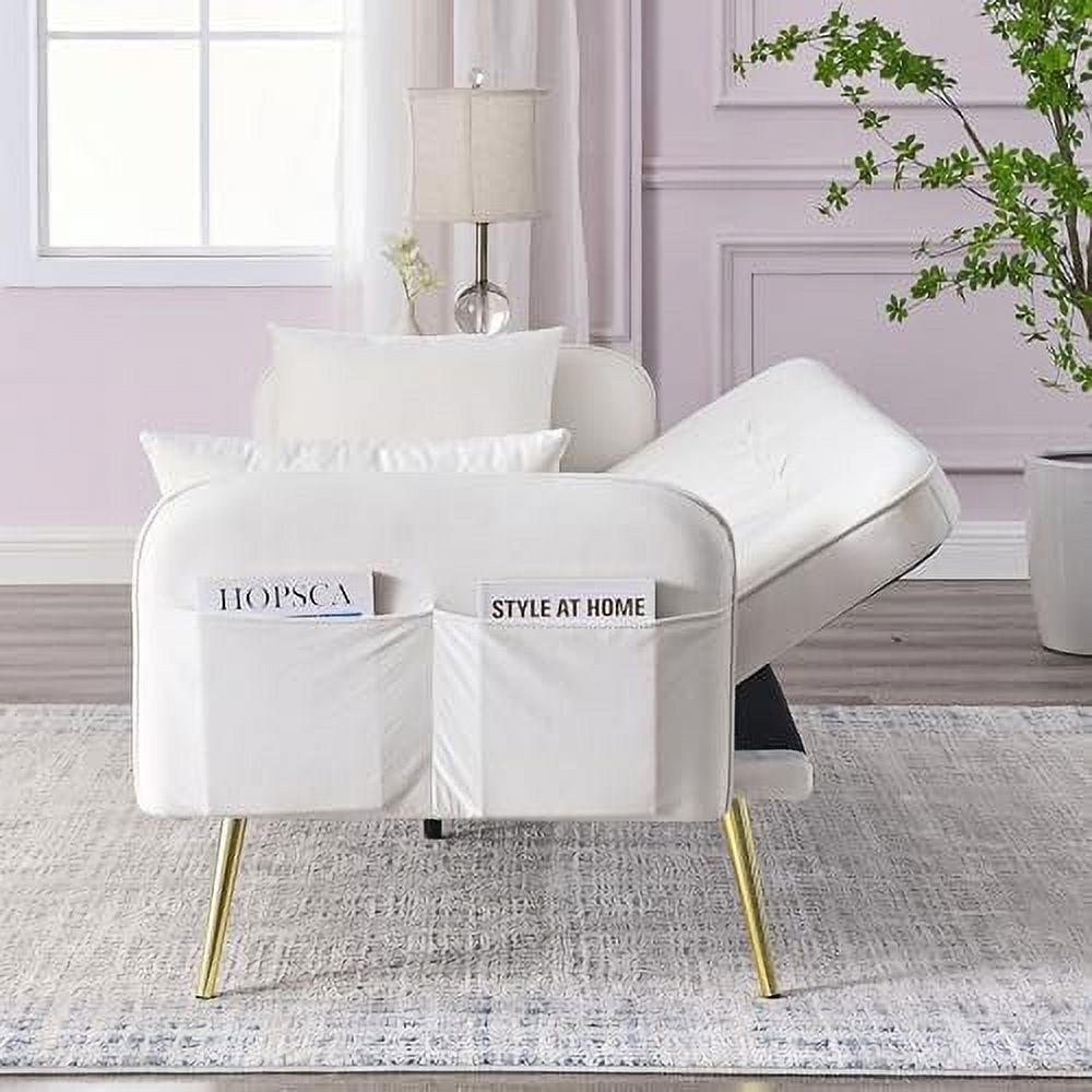 Black Convertible Folding Linen Fabric Futon Sofa Bed with Adjustable Backrest and Metal Legs Z56278