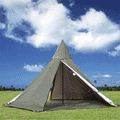 Green Pyramid Tent With Stove Jack M3221