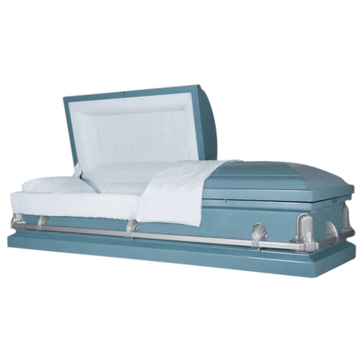 Light Blue Metal Casket W569847