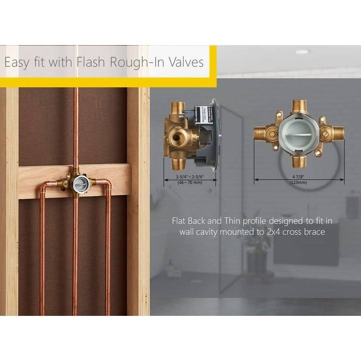 Brushed Nickel 3 Tub and Shower Faucet L22577
