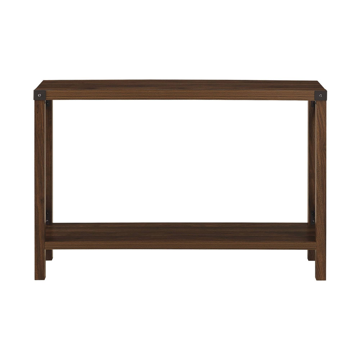 Rustic Farmhouse Entry Table Dark Walnut K995
