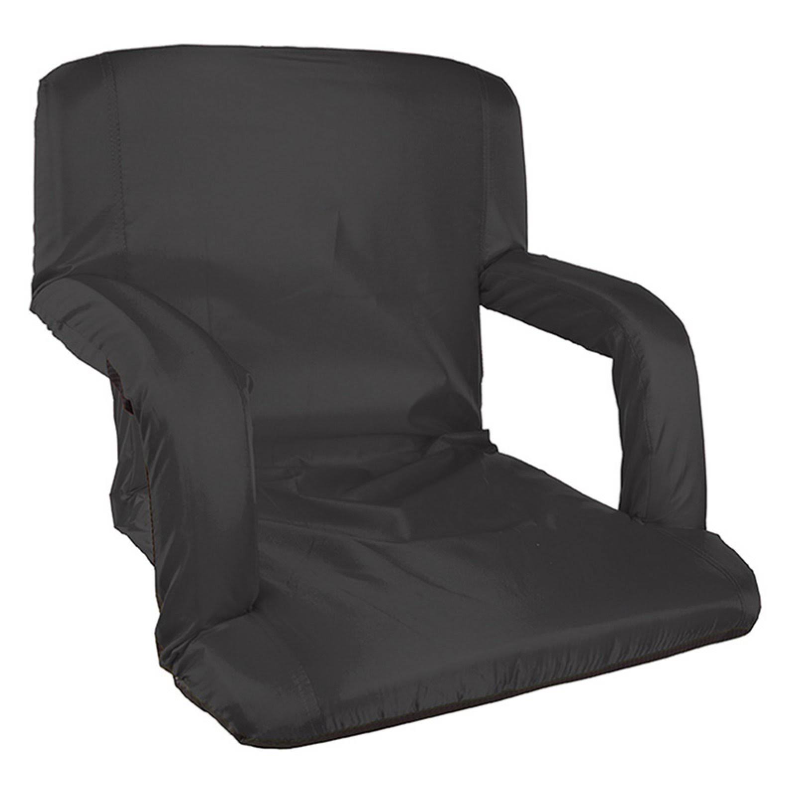Black Padded Stadium Seat with Arms V234761