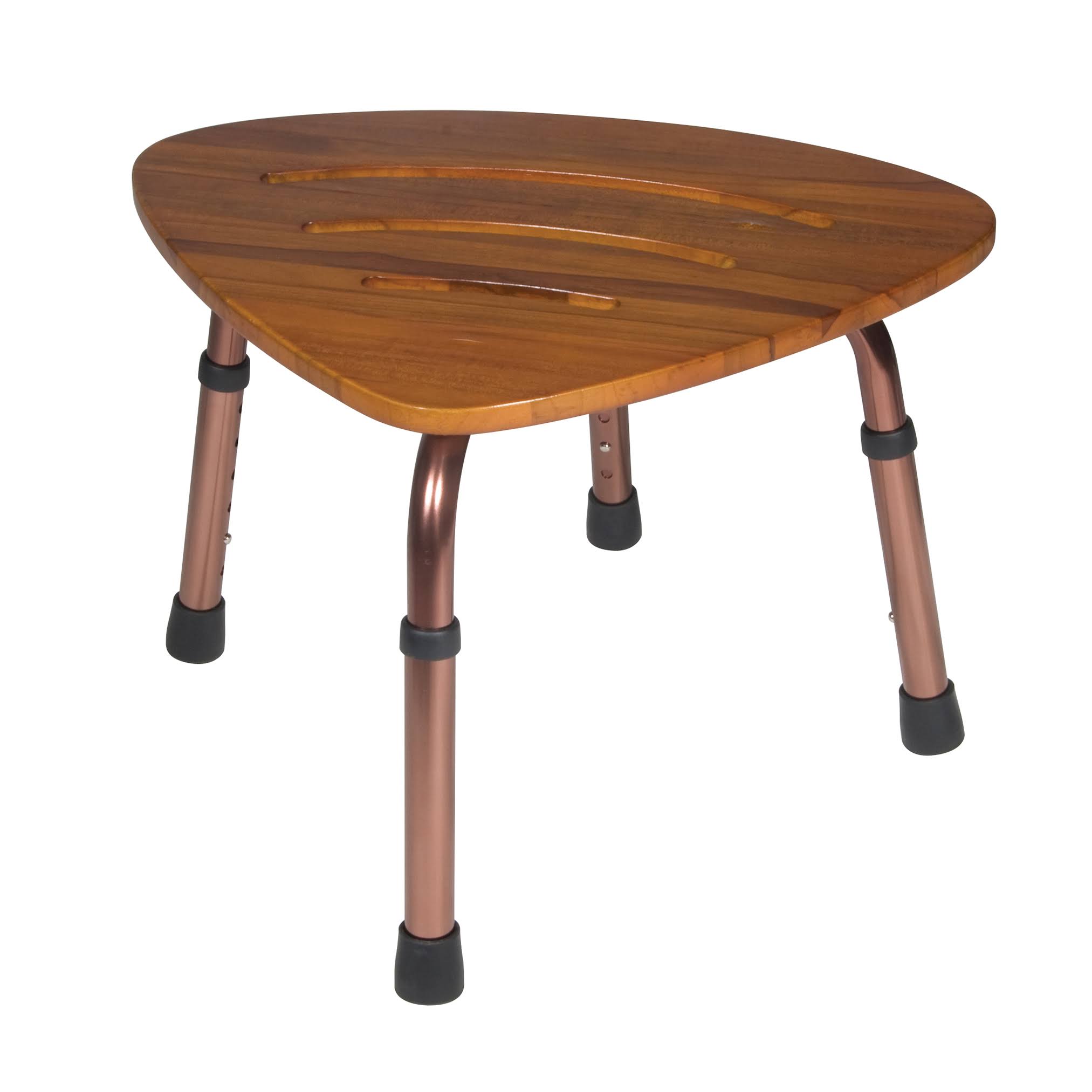 Adjustable Height Teak Bath Bench Stool N48210