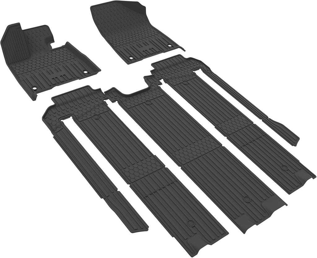 Black TPE All Weather Custom Fit Floor Liner for Toyota Sienna 2nd and 3rd Row K47229